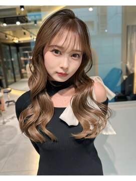 ロンドメリア 天神大名店(Lond Melia) 小顔に見せるヘア/ワンレン/ボブウルフ/ネビージュ/黒髪カタログ