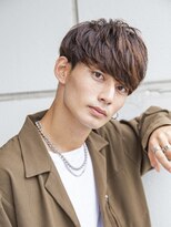 シティ(CITY)&nbsp;【men`s】フェザーパーマグレー刈り上げショートブルーカラー