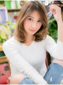 小顔センターパート抜け感ヘアくびれミディc6戸頭20代30代40代