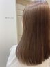 プラチナストレート+デザインカット　￥19800→￥17000