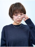 ウェーブミディアム似合わせカットメルティカラーショート/原宿