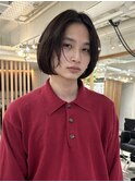 =メンズボブ/スパイキーショート/ブルーブラック／MEN’S HAIR