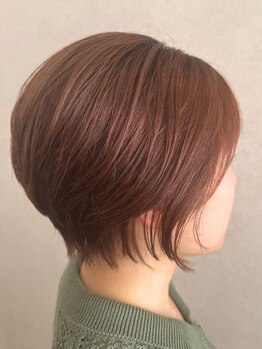 チーモ ハッピー ヘア メイク(CheeMo happy hair make)の写真/《女性stylistのみ◇》女性らしいショートスタイルが得意◎ショートカットにするなら「CheeMo」にお任せ＊