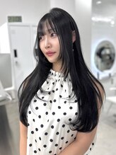 《暗めだけど黒くない＊》黒く見えない艶感と透け感のある透明感カラー♪