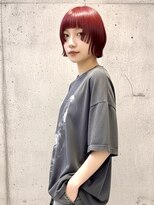 ドロシー(dorothy)&nbsp;ショートボブ　ステップカット　姫カット　ボルドー　レッド