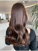 桑名ロングレイヤーカットハッシュカット透明感カラー重めロング