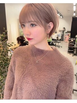 サンドパールス 仙台店(sand PALCE) 髪質改善/大人ガーリー/似合わせカット/ショートボブ前髪/仙台