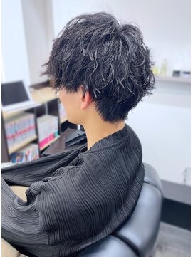 ネオン(neon) ショートマッシュ×スパイラルパーマ【柿本拓】