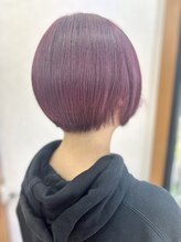 ビューティー サロン カワチ 中庄団地本店(Beauty Salon KAWACHI)&nbsp;刈り上げショート×レッド