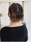 編み込みアレンジ