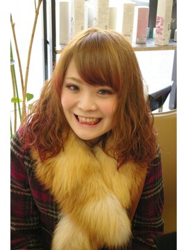 フィズヘアーアンドメイク(fizz hair&make) グラデーションカラー＆ガーリーパーマ