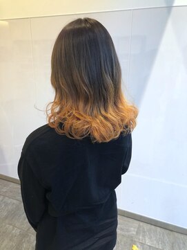 ネオンズ 札幌駅JR55ビル店(NEON´S) 【バレイヤージュグラデーション】*オレンジ*