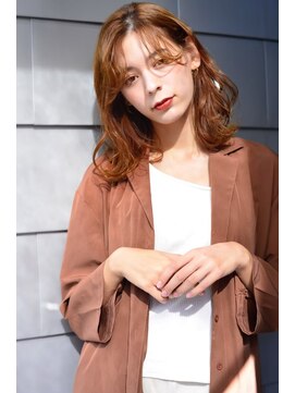 ロロ(ro-ro) 【恵比寿ro-ro】イルミナx前髪xココアブラウンxフリンジウェーブ