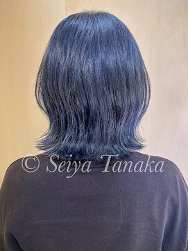 エル(elle) ケアブリーチ×イルミナカラーで作るオーシャンブルー錦糸町北口