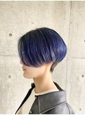 ハンサムショートネイビーカラー