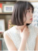 透明感グレージュカラー小顔前下がりボブa戸田公園20代30代40代