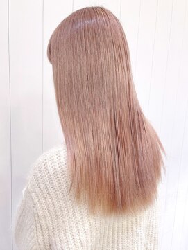 アイティー バイ アルバム 浦和店(IT by ALBUM) ホワイトピンク_カーキグレージュマッシュショート_ba318752