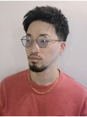 アップバング×テーパーフェード y