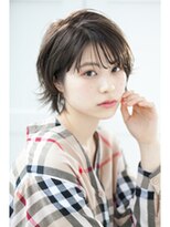 クシュ 所沢東口店(kusyu...) 切りっぱなしくびれショートマッシュルームヘア大人ショートボブ
