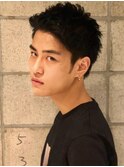 ビジネスアップバング刈り上げメンズベリーショート