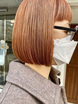 インビテーション(invitation) ピンクベージュ・オレンジベージュ・ボブ