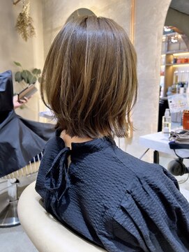 ロンド エスポワール 錦糸町(Lond espoir) 〇グレージュカラーデザインカラーシルキーベージュくびれボブ