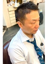 銀座マツナガ 浅草店 ビジカジ！オシャレソフモヒ風短髪アップバング