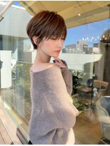 アンド ストーリーズ(&STORIES)&nbsp;前髪あり耳掛け丸みくびれショートボブ20代30代40代50代(蘭)