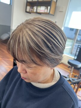 スキル 石岡(SKILL) 白髪ぼかしバレイヤージュ