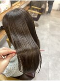 くびレイヤーグレーベージュニュアンスカラー白髪染め白髪ぼかし