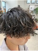 メンズカットツイストスパイラルパーマ波巻きパーマ