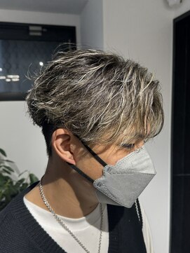 バース 梅田中崎町店(BIRTH) ニュアンスパーマフェザーパーマハイライトセンターパート