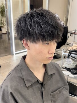 コーストバイマグ 塩尻店(COAST by Mag) 20代30代韓流☆ツイストパーマショートマッシュアッシュブラック