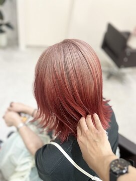 ユウル 横浜(juhl.) ツートンカラー/デザインカラー/ケアブリーチ/ブリーチ/ショート