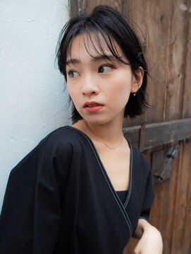 エーバイフー 江坂店(A BY WHO) A BY WHO江坂/切りっぱなしボブ/ダークトーンカラー