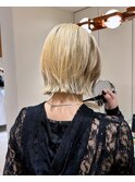 大人ボブショートボブ切りっぱなしボブくびれボブ前下がりボブ