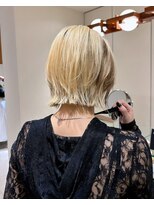 ヤイエ 青山店(yiye)&nbsp;大人ボブショートボブ切りっぱなしボブくびれボブ前下がりボブ