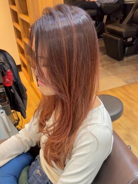 ロダット 横浜(LODAT by little) 顔まわりレイヤーカット×グラデーションカラー【LODAT横浜】