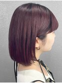 イルミナカラー/カラー/ワインレッド/ボブ