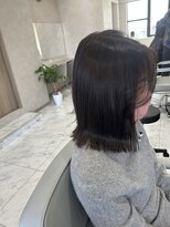 キング(K!ng)&nbsp;縮毛矯正髪質改善ハイライトレイヤーカット楠葉美容室エクステ