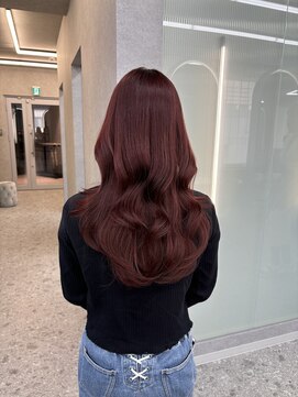 ボタン ハカタ(VOTAN hakata) 市野瀬裕奈/博多/韓国ヘア/ワインレッド/チェリーレッド/暖色