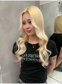 14104ブリーチ＆ダブルカラー抜きっぱなしブリーチハイトーン