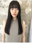 【表参道sheta中澤】黒髪ロングフルバング似合わせカット