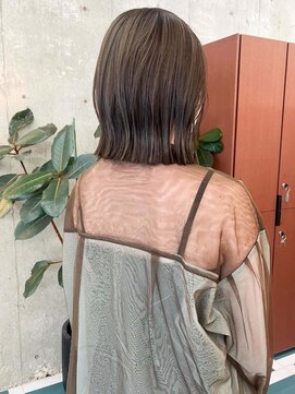 ノエ(noe) くびれヘア/アプリコットオレンジ/ハイライトカラー/栄h107