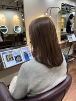 アルボーテルジェ(Art BeAute' ROUGET)&nbsp;白髪ぼかしカラー/脱白髪染め/ライトブラウン/小顔カット/芦屋