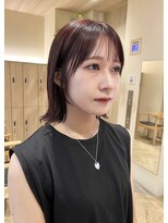 トリッカ 銀座(tricca)&nbsp;外はねボブ/ぱつっとボブ/顔まわりカット/似合わせカット