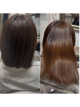 ボクノ 4号店(bokuno) 髪質改善矯正(切りっぱなしボブスタイル)