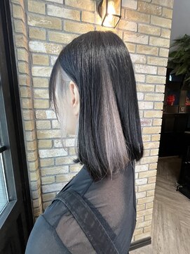 モナン 渋谷(Monan) タイトボブ×ホワイトイヤリングカラー