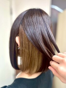 エターナルバイマティーナ(Eternal by MATINA) 【ココアベージュ/セクションカラー/肩上ボブ】池袋美容室