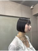 くびれヘア/暗めカラー/アプリコットオレンジ/縮毛矯正